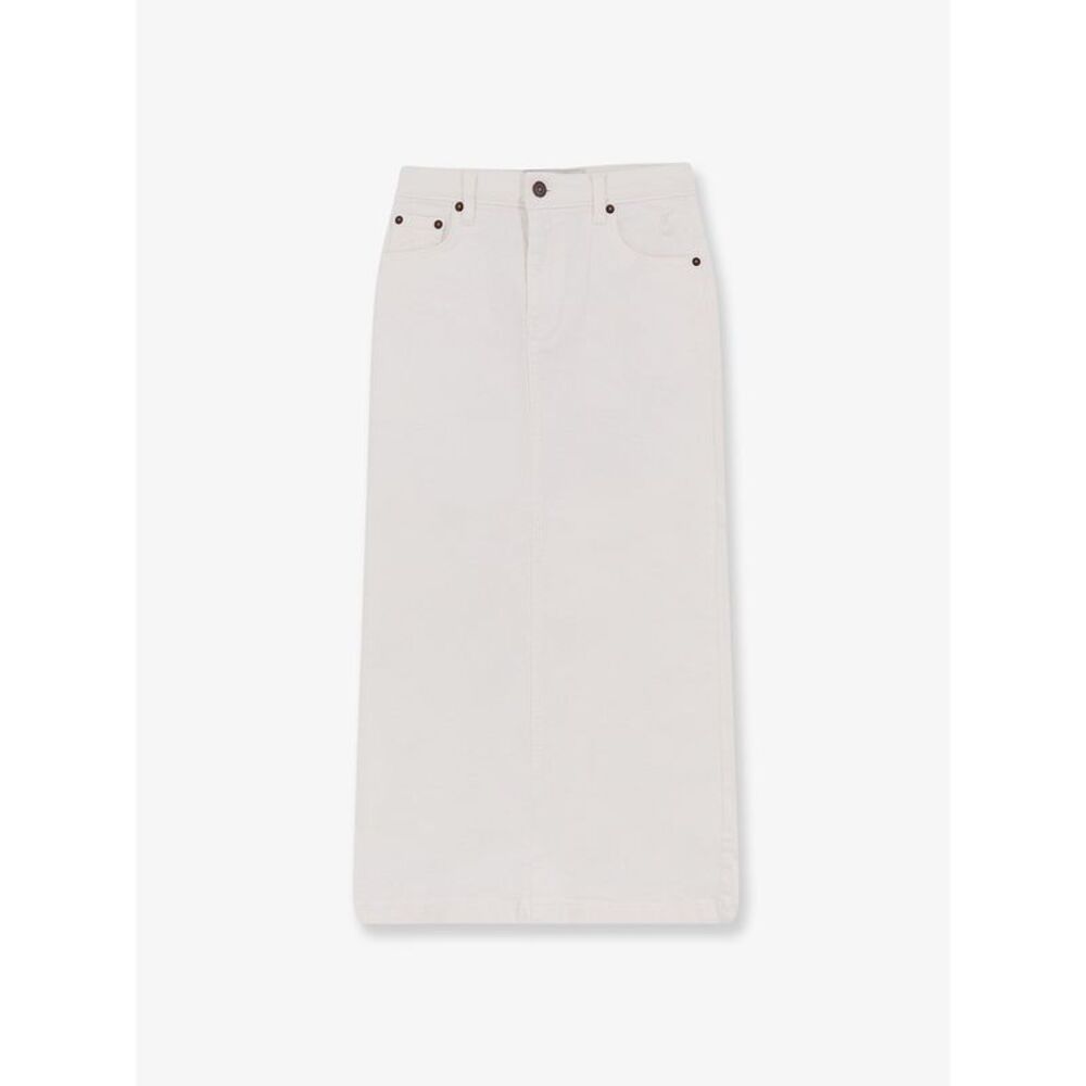 Tonywack Women Cotton Skirt With Rippings Detail